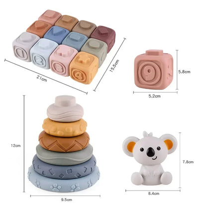 Bloques de silicona Montessori