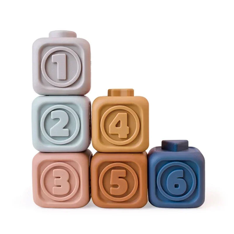 Bloques de silicona Montessori