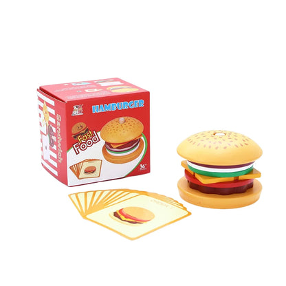 Hamburguesa Montessori con cartas