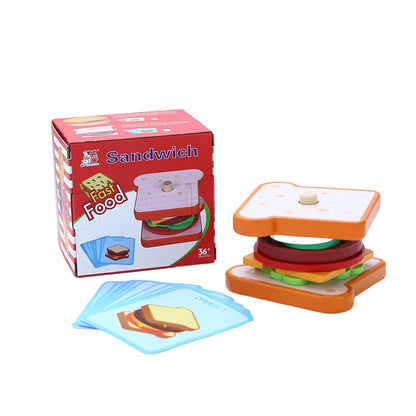 Hamburguesa Montessori con cartas