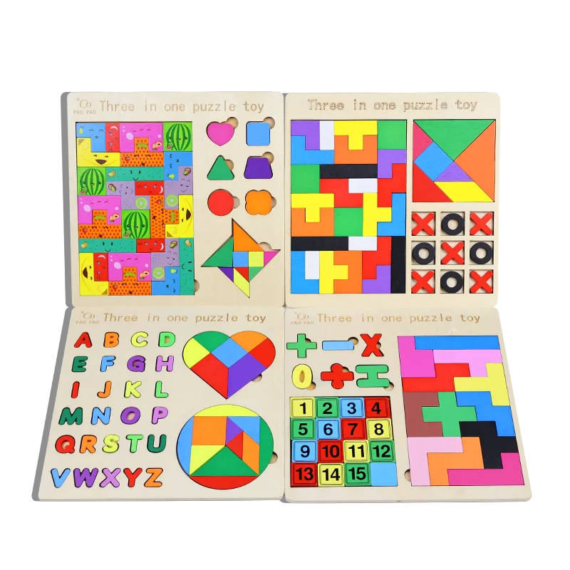 Puzzle tetris 3 en 1 Montessori