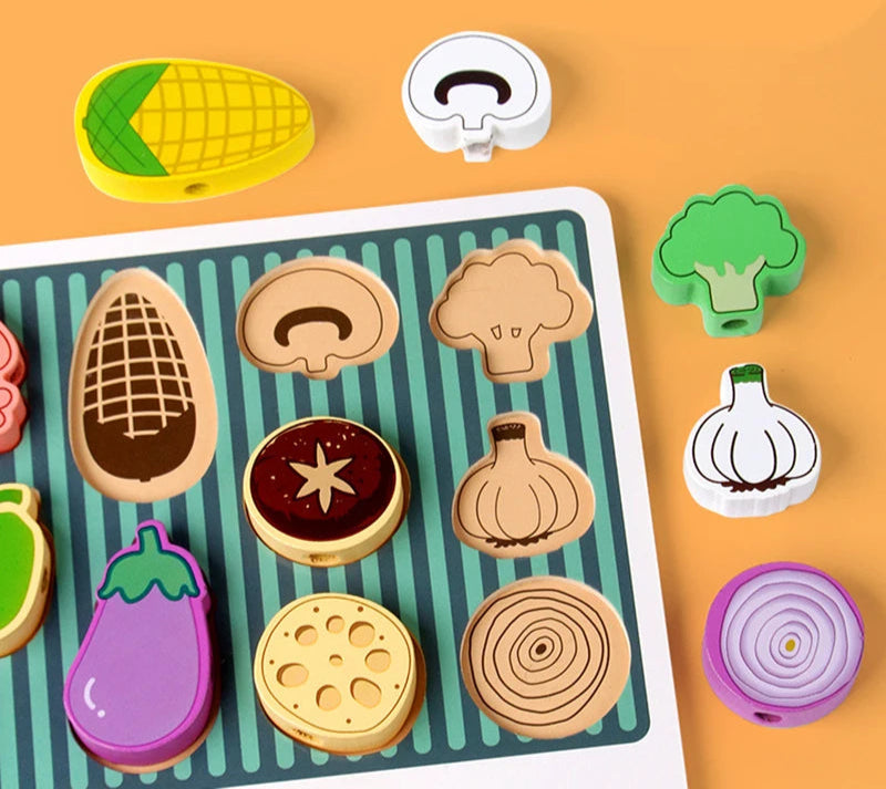 Barbacoa Montessori con cartas
