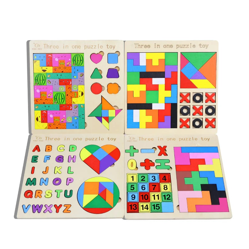 Puzzle tetris 3 en 1 Montessori