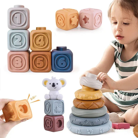 Bloques de silicona Montessori