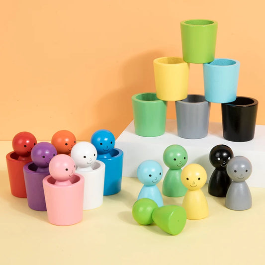Juego de parejas de madera