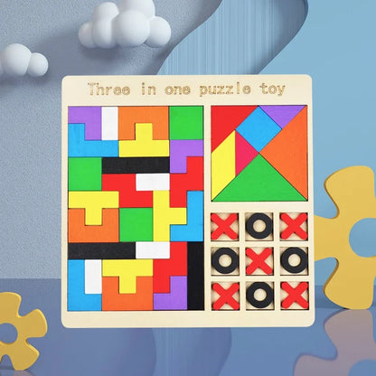 Puzzle tetris 3 en 1 Montessori